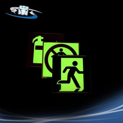 Signshine Wall Quadro - Segnaletica di sicurezza luminescente a parete in vari simboli e 2 formati