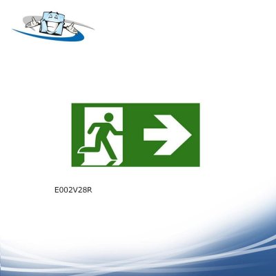 Signshine Flag Rettangolo - Segnaletica uscite di sicurezza luminescente a bandiera da parete in vari simboli