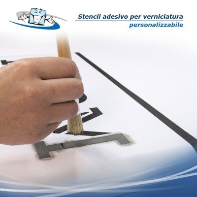 Stencil adesivo per mascheratura personalizzabile con la tua scritta logo disegno segnaletica simboli pittogrammi
