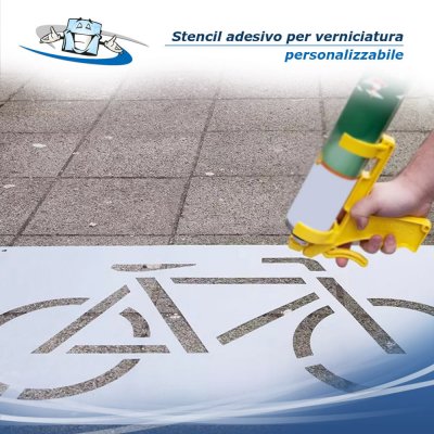 Stencil personalizzato adesivo per pittura per disegni e segnaletiche