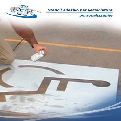 Stencil personalizzato adesivo per pittura per disegni e segnaletiche