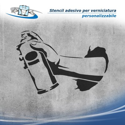 Stencil personalizzato adesivo per pittura per disegni e segnaletiche