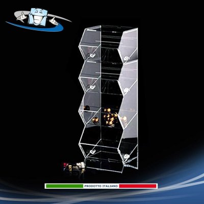 Porta caramelle, contenitori in plexiglass da banco