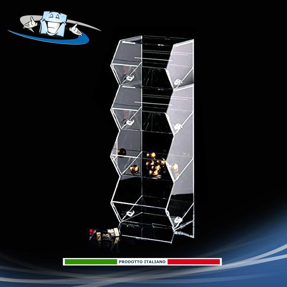 Porta caramelle, contenitori in plexiglass da banco