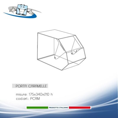 Porta cialde in plexiglass da banco