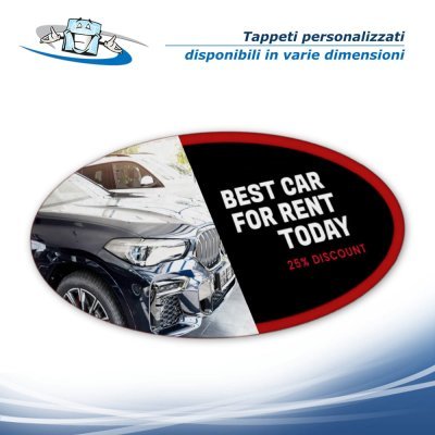 Tappeti rotondi personalizzati in varie dimensioni con retro antiscivolo