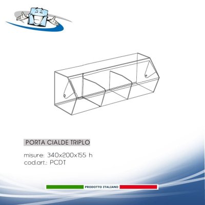 Porta cialde in plexiglass da banco