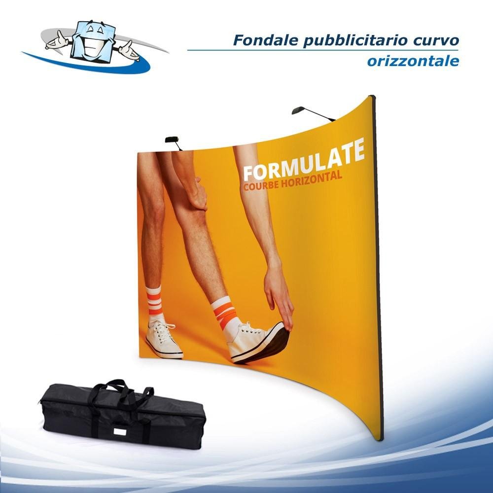 Fondali Formulate Orizzontale Curvo - Stand pubblicitari per eventi