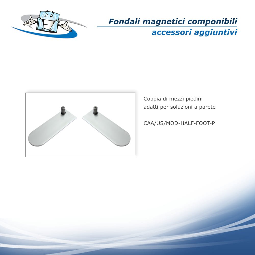 Modulate - Fondali magnetici componibili con grafica su tessuto personalizzata
