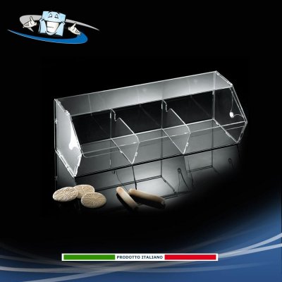 Porta cialde in plexiglass da banco