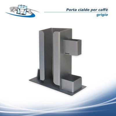 Porta cialde da caffè in plexiglass grigio