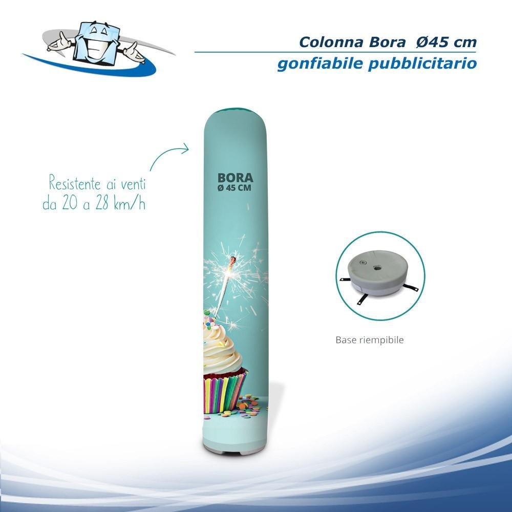 Colonna Bora Ø 45 - Gonfiabile pubblicitario per fiere personalizzato