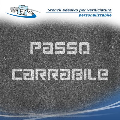 Stencil personalizzato adesivo per pittura per scritte lettere nomi segnaletiche