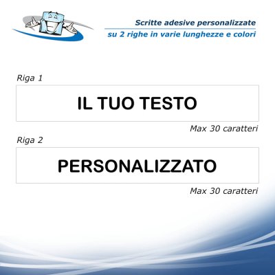 Scritte adesive personalizzate per segnaletica pericoli avvertenze divieti su vetrine saracinesche pareti senza fondo su 2 righe