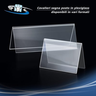 Cavalieri segna nome in plexiglass da tavolo in diverse dimensioni