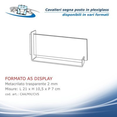 Cavalieri segna nome in plexiglass da tavolo formato A5 display