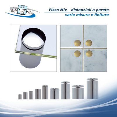 Fisso Mix - Distanziale per pannelli o lastre in varie misure e finiture