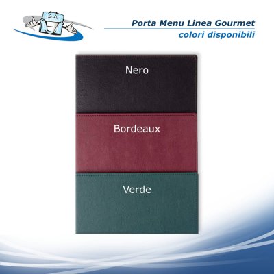 Linea Gourmet - Porta menu A4 (L 23,2 x H 32 cm) colori disponibili