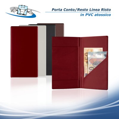 Linea Risto - Porta conto/resto con 2 tasche in PVC atossico