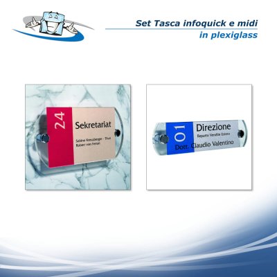 Set infoquick & midi - Set completo per segnaletica di sicurezza in vari formati