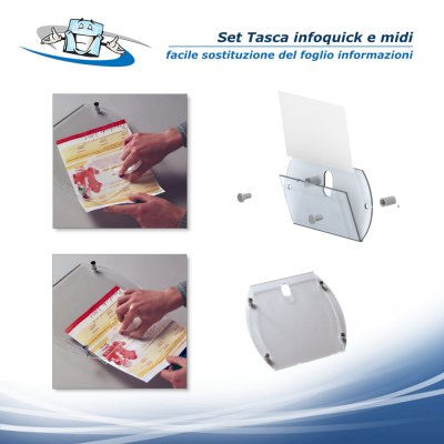 Set infoquick & midi - Set completo per segnaletica di sicurezza in vari formati