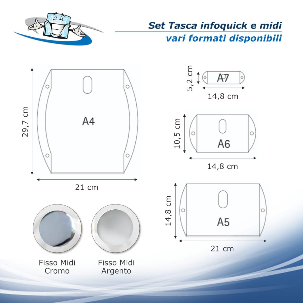 Set infoquick & midi - Set completo per segnaletica di sicurezza in vari formati