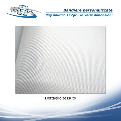 Bandiere rettangolari personalizzate in tessuto nautico 117 g/m² - dettaglio tessuto