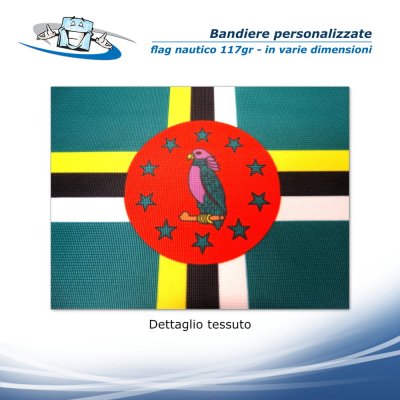 Bandiere rettangolari personalizzate in tessuto nautico 117 g/m² - dettaglio tessuto