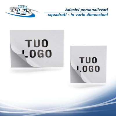 Adesivi Personalizzati Squadrati in varie dimensioni adatti per uso esterno