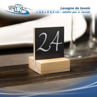 Lavagne da tavolo scrivibili con gessetto per numero tavolo