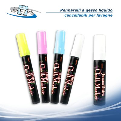 Pennarelli a gesso liquido per lavagne e superfici lisce