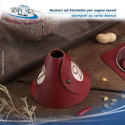 Conf. n. 10 pz. Numeri ed Etichette Riservato per segna tavoli
