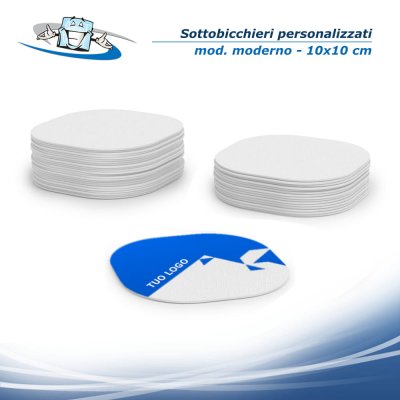 Sottobicchieri da birra assorbenti con personalizzazione inclusa formato moderno