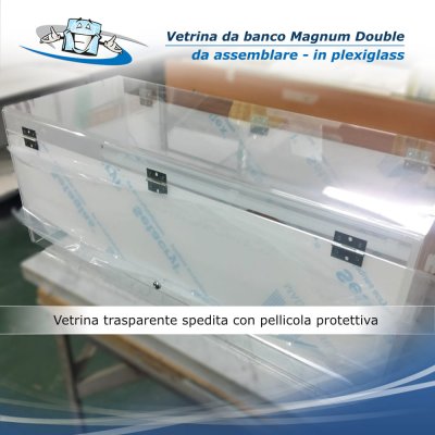 Vetrine multiuso in plexiglass trasparente - versione assemblabile più resistenti e subito pronte