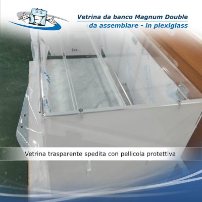 Vetrine multiuso in plexiglass trasparente - versione assemblabile più resistenti e subito pronte