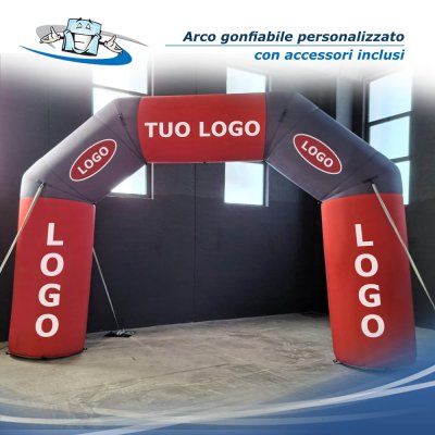 BORA ARCH - Arco gonfiabile con personalizzazione e accessori inclusi
