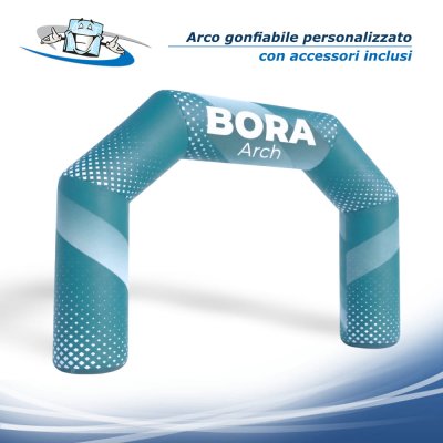 BORA ARCH - Arco gonfiabile con personalizzazione e accessori inclusi