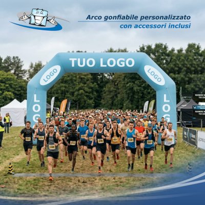 BORA ARCH - Arco gonfiabile con personalizzazione e accessori inclusi
