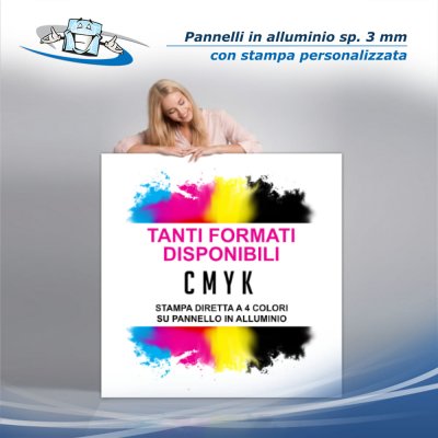 Stampa personalizzata su pannelli in alluminio in vari formati personalizzabili
