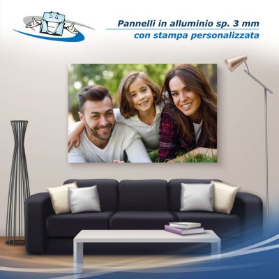 Stampa personalizzata su pannelli in alluminio in vari formati personalizzabili