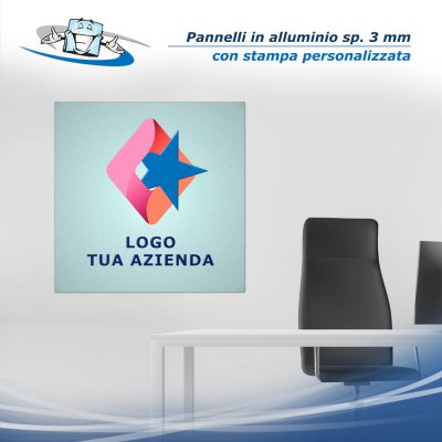 Stampa personalizzata su pannelli in alluminio in vari formati personalizzabili