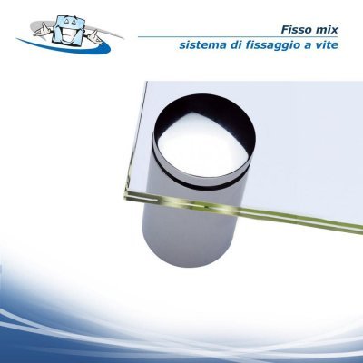 Fisso mix Ø13 mm - Sistema di fissaggio a vite in ottone