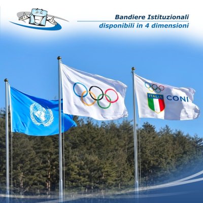 Bandiere Istituzionali in tessuto nautico 110 g/mq in 4 dimensioni