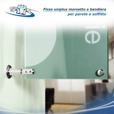 Fisso uniplus - Morsetto a bandiera per parete o soffitto