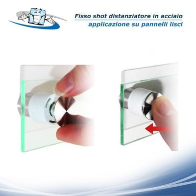 Fisso Shot - Distanziatore in acciaio a pressione per pannelli