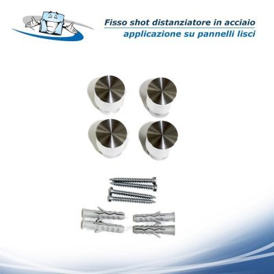 Fisso Shot - Distanziatore in acciaio a pressione per pannelli