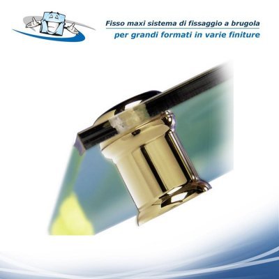Fisso maxi - Sistema di fissaggio a brugola con chiusura di sicurezza per pannelli, lastre in diverse finiture