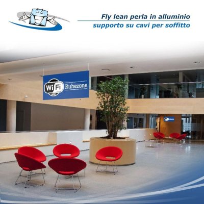 Fly lean perla - Sistema di sospensione a soffitto