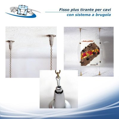 Fisso Plus - Tirante per cavi, distanziali a soffitto con sistema a brugola