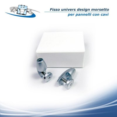 Fisso univers design - Morsetto variabile per pannelli con cavi
